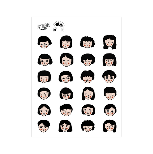 Lil Faces Sticker Sheet - Stashworld Collaboration