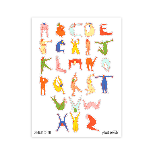 Nudie Letters Sticker Sheet - Stashworld Collaboration