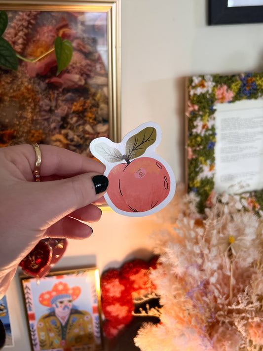 Peach Sticker