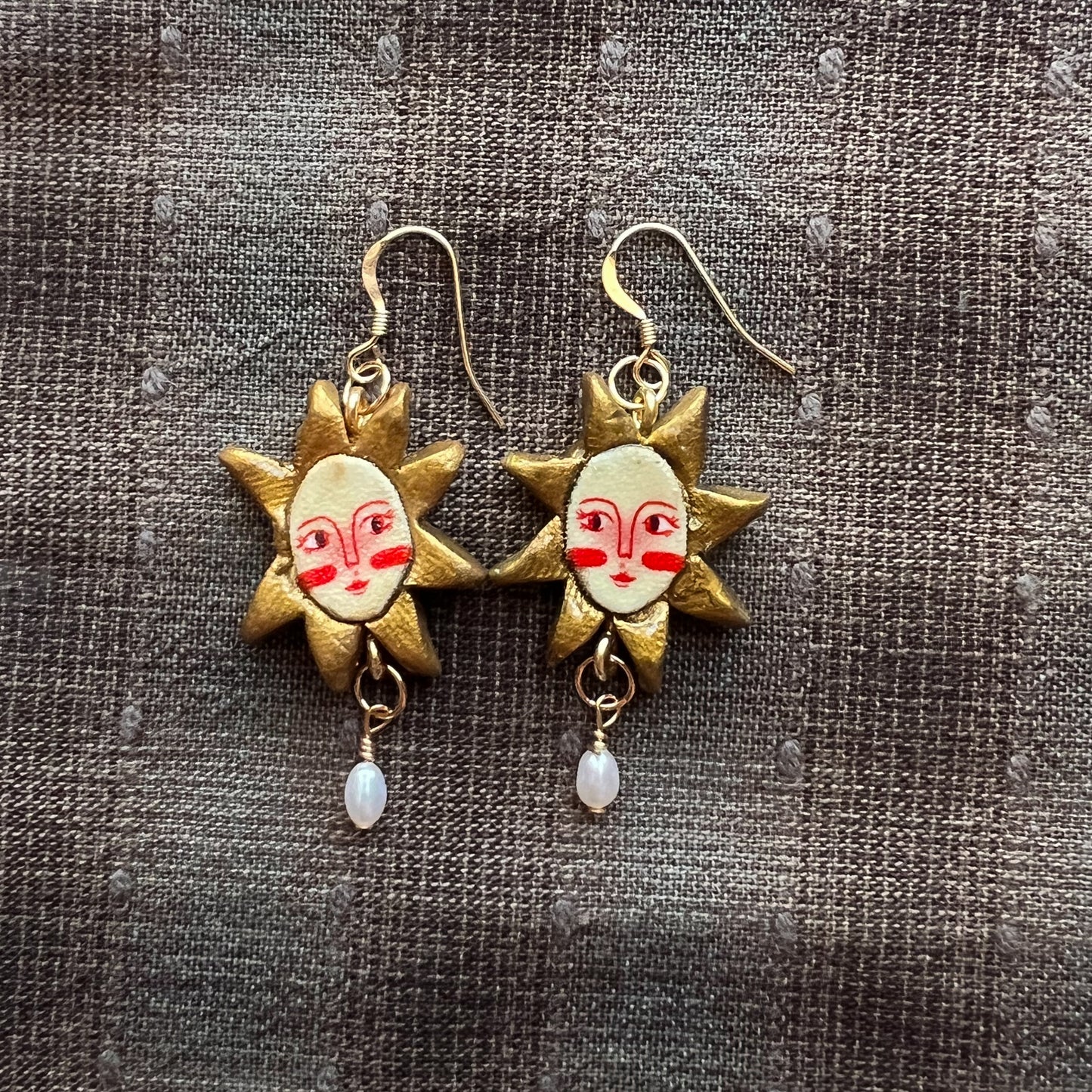 Stargirl Earrings - Small Pearl